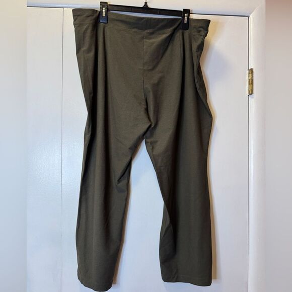 EILEEN FISHER Washable Stretch Crepe Pant Green Women’s Size 2X - Picture 6 of 10